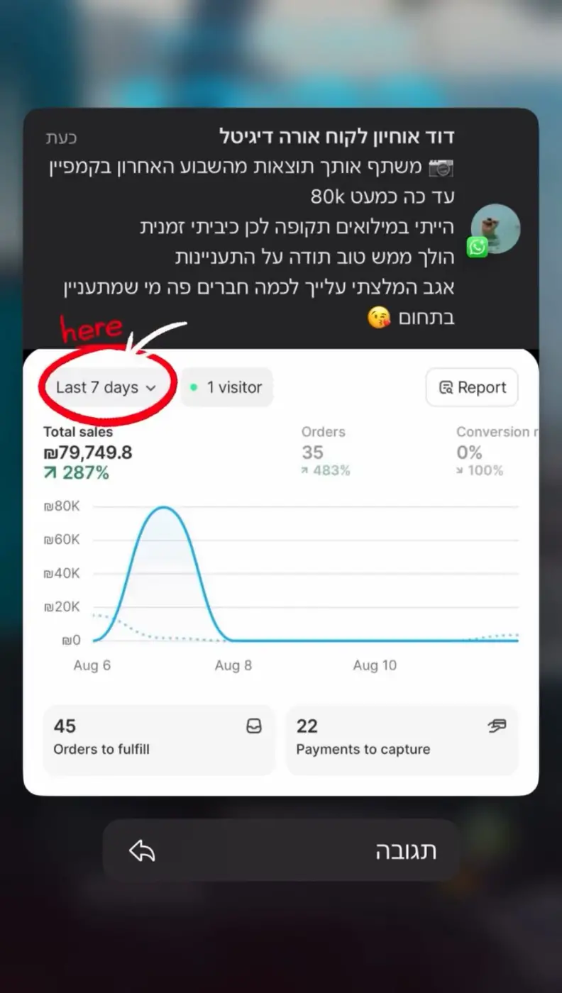 צילום מסך 2 מתוך תוצאות לקוחות בליווי אורה דיגיטל